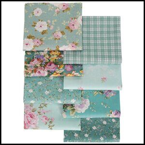 Floral Precut Cotton Fabric Squares for Quilting Sewing DIY Crafts Patchwork